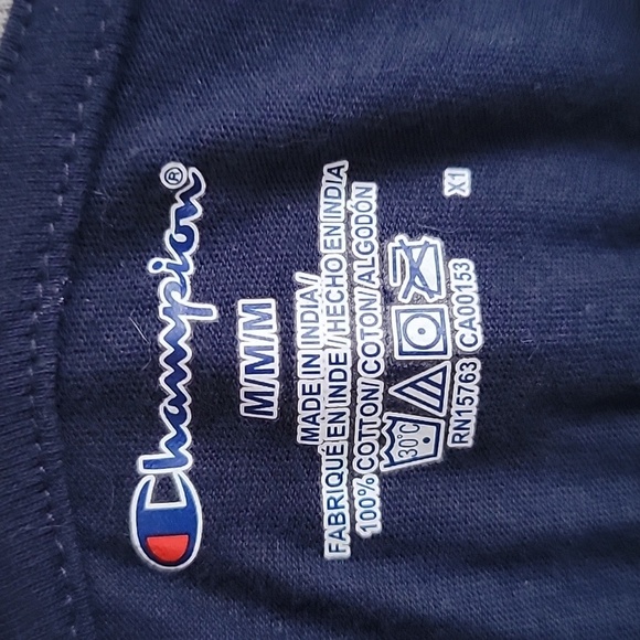 3 for $18 item🎉Champion Navy Blue Men's Shirt - Picture 4 of 4